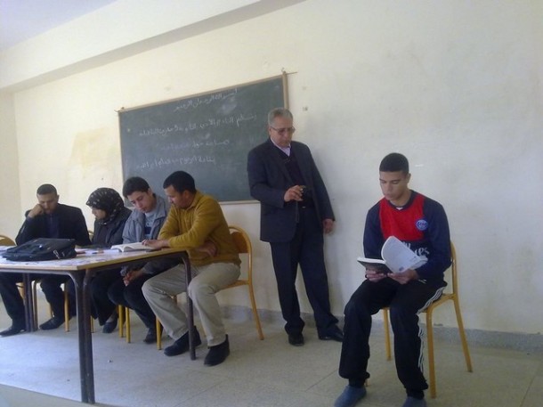 ثانوية 3 مارس بسيدي رضوان نيابة وزان تنظم مباراة متعة القراءة باللغة العربية في دورتها الأولى لسنة 2014
