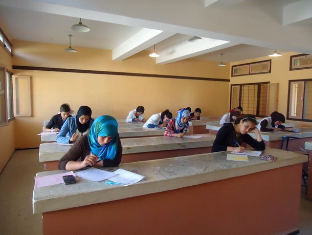 جانب من التلاميذ أثناء الأولمبياد
