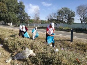 جمعية الاقتصاد الأخضر من أجل البيئة والعدالة المناخية بوزان تطلق حملة نظافة